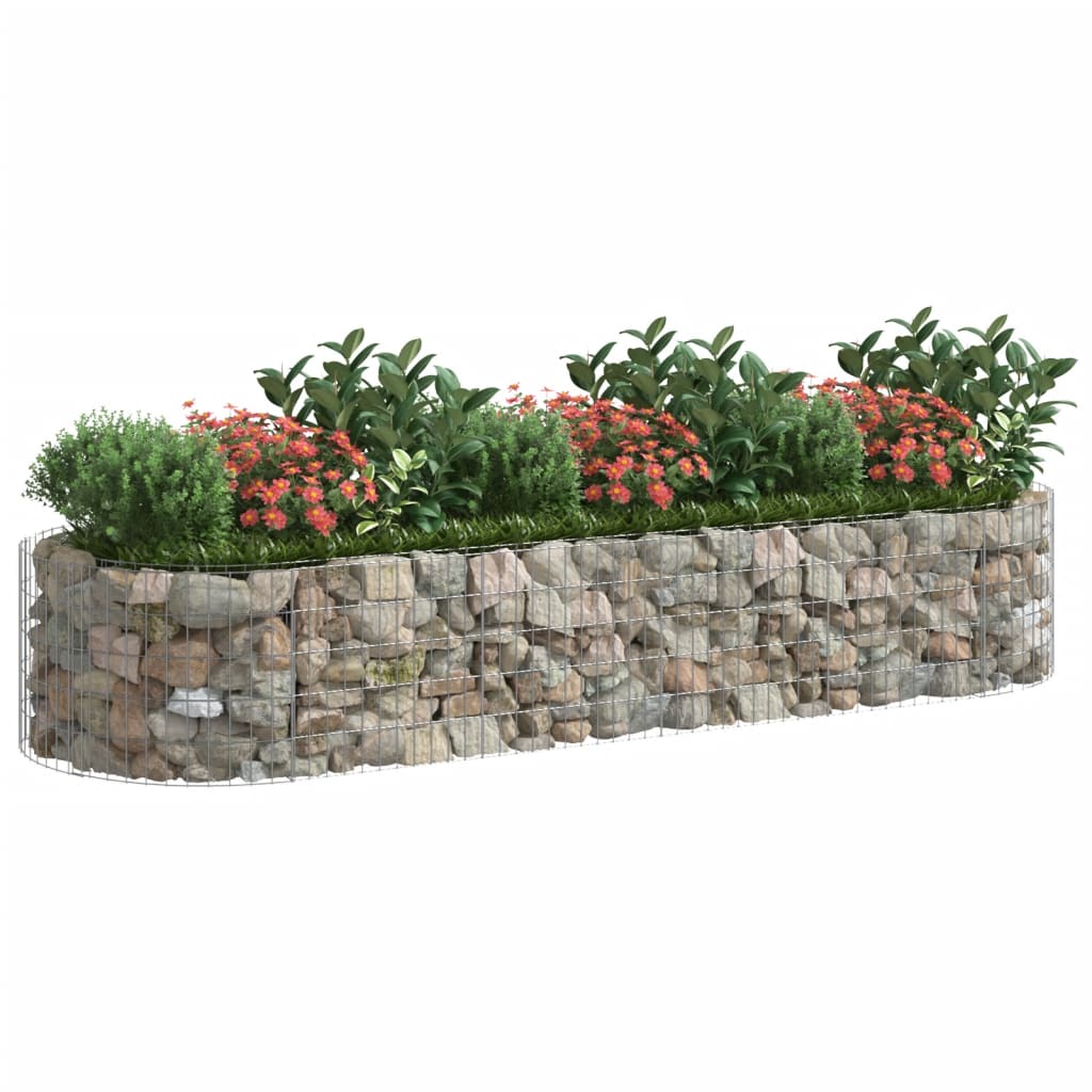 Strat înălțat gabion, 300x100x50 cm, fier galvanizat GartenMobel Dekor
