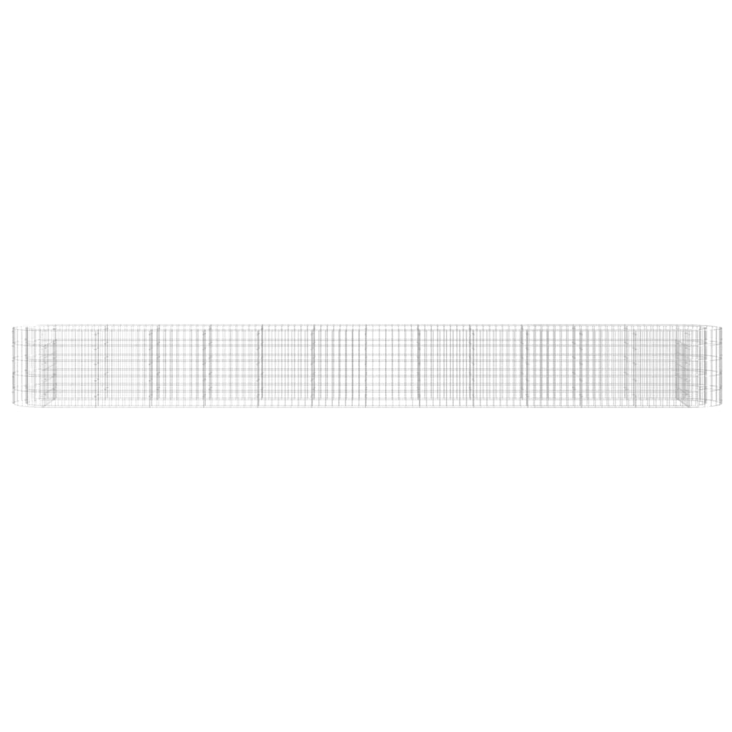 Strat înălțat gabion, 470x50x50 cm, fier galvanizat GartenMobel Dekor