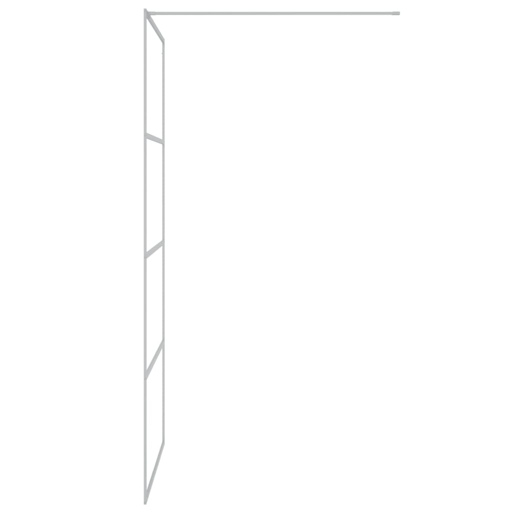 Paravan duș walk-in argintiu 100x195 cm sticlă ESG transparentă GartenMobel Dekor