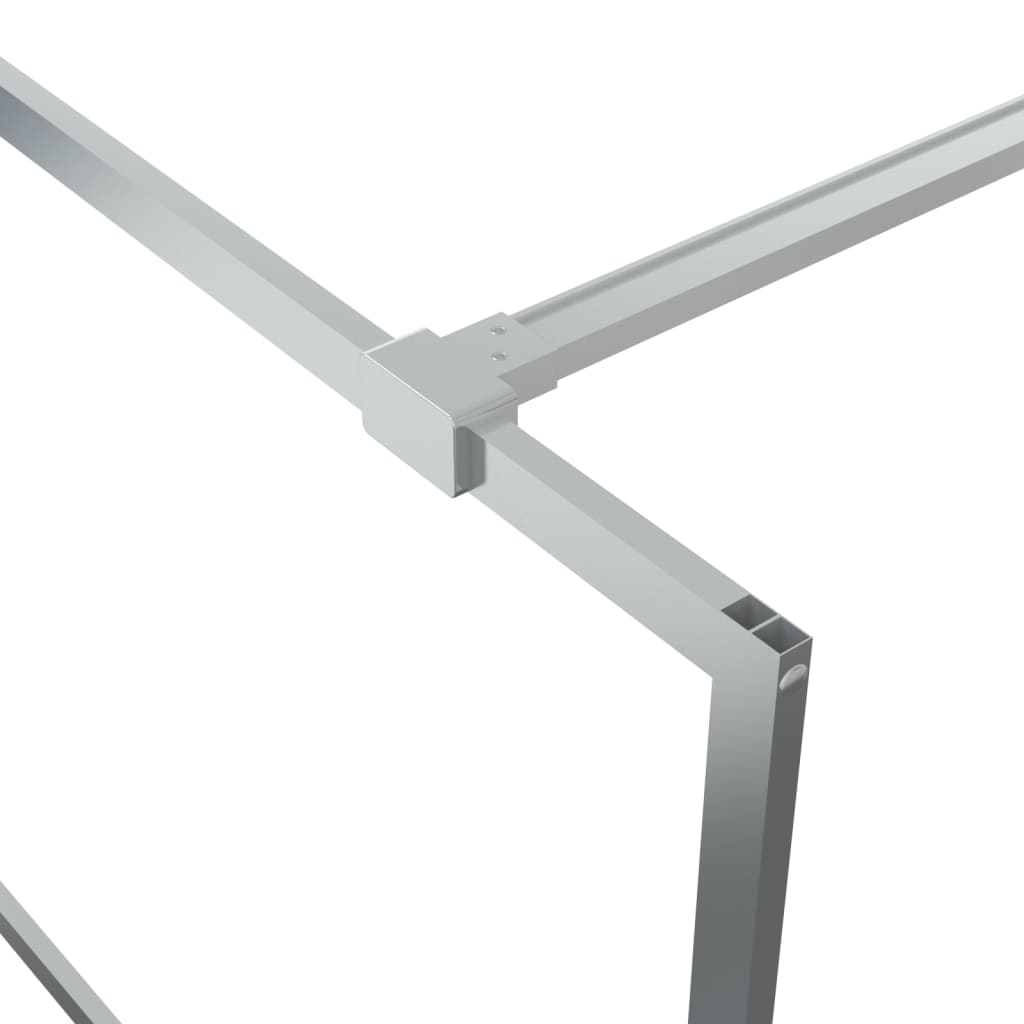 Paravan duș walk-in argintiu 115x195 cm sticlă ESG transparentă GartenMobel Dekor