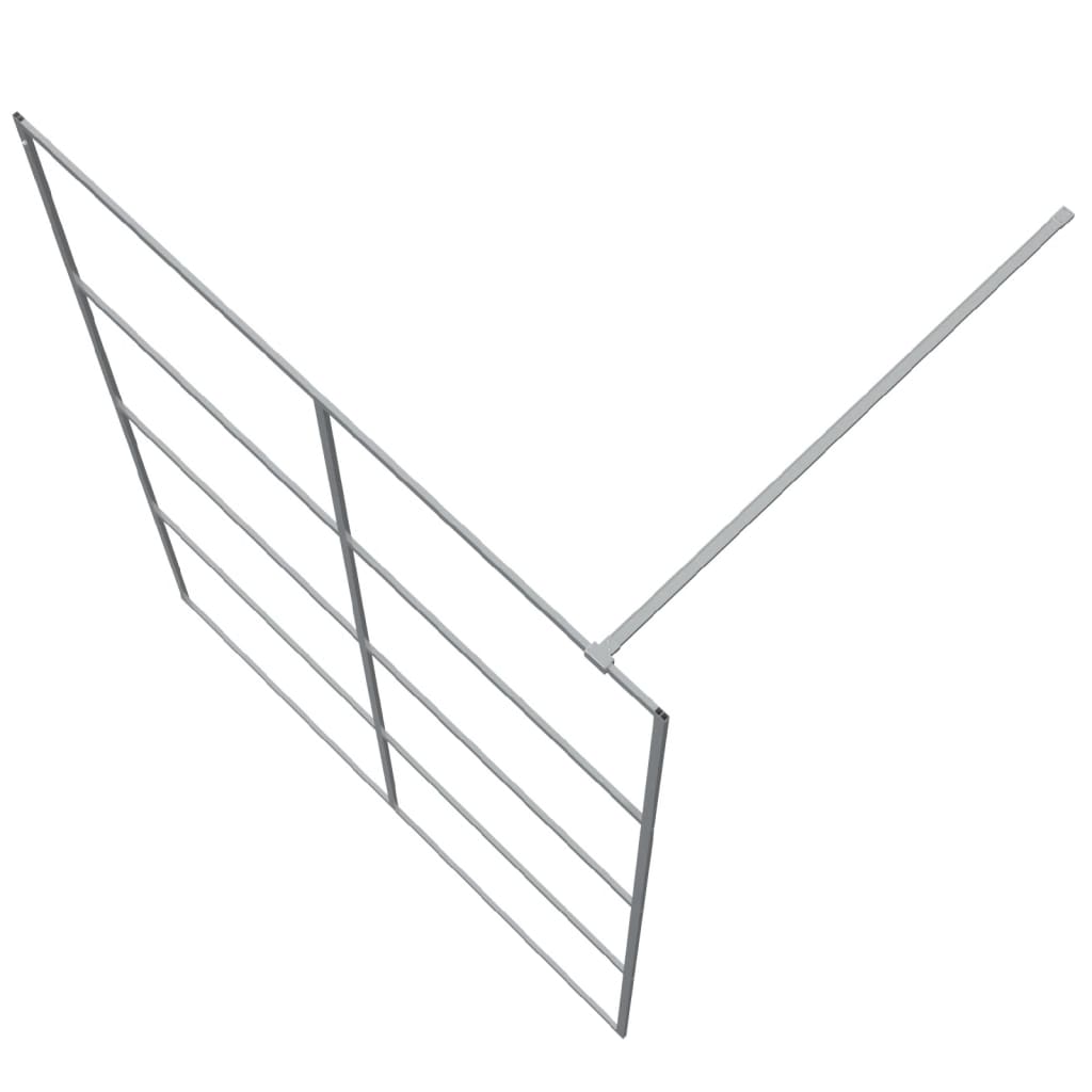 Paravan duș walk-in argintiu 140x195 cm sticlă ESG transparentă GartenMobel Dekor