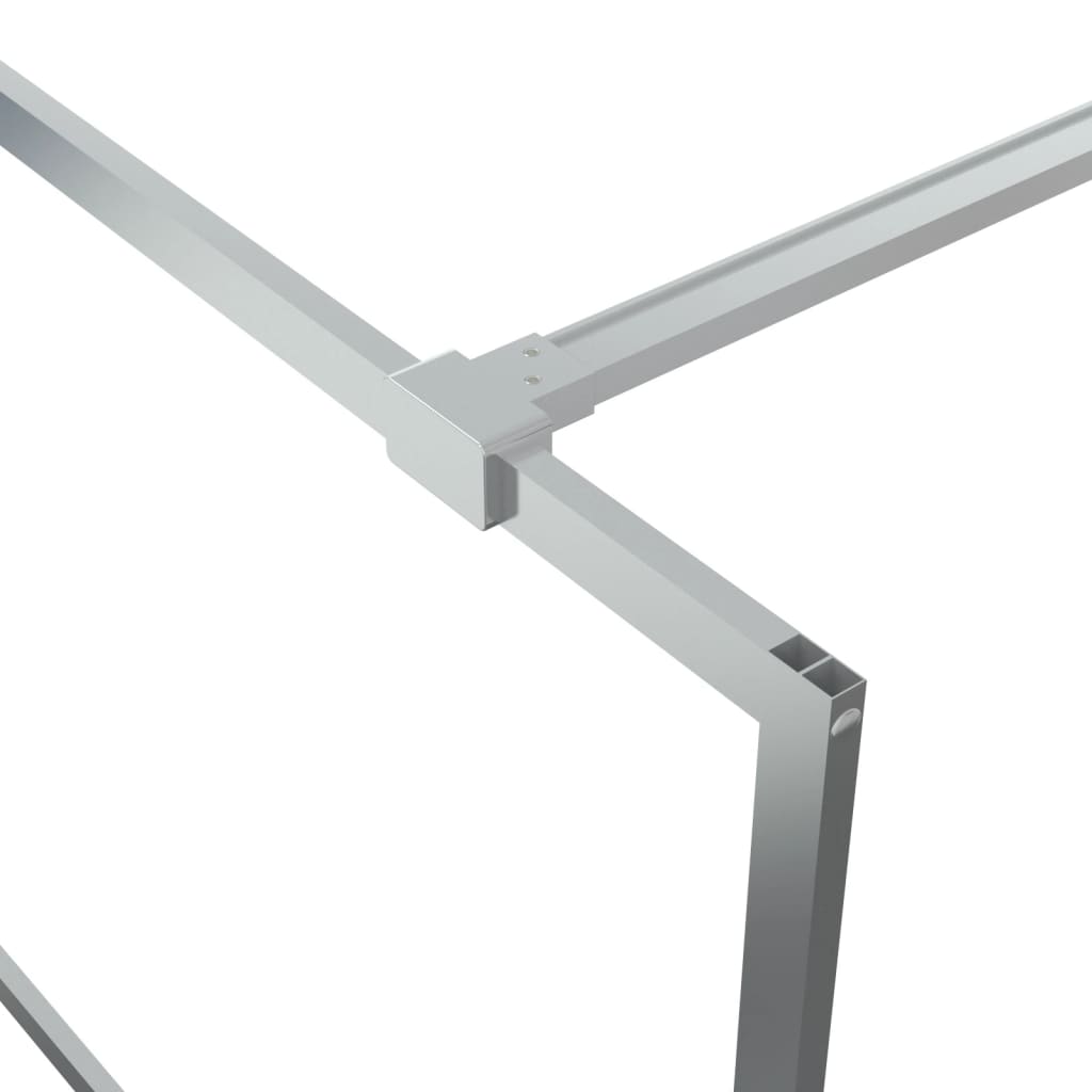 Paravan duș walk-in argintiu 140x195 cm sticlă ESG transparentă GartenMobel Dekor