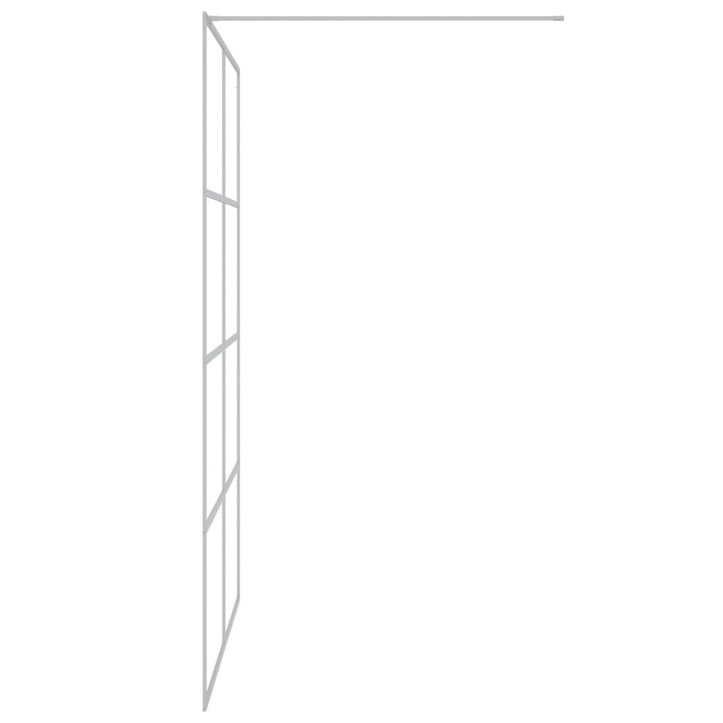 Paravan duș walk-in argintiu 140x195 cm sticlă ESG transparentă GartenMobel Dekor