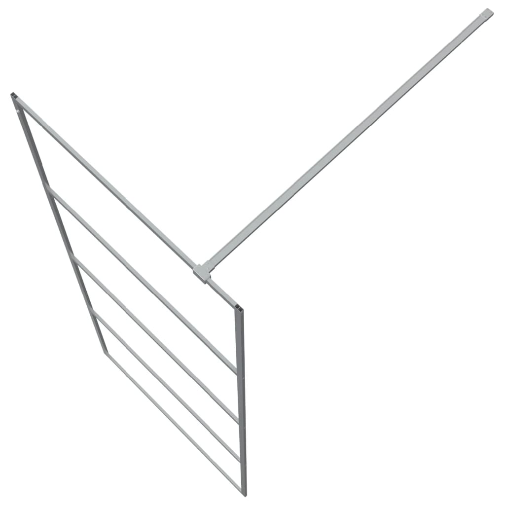 Paravan duș walk-in argintiu 80x195 cm sticlă ESG transparentă GartenMobel Dekor