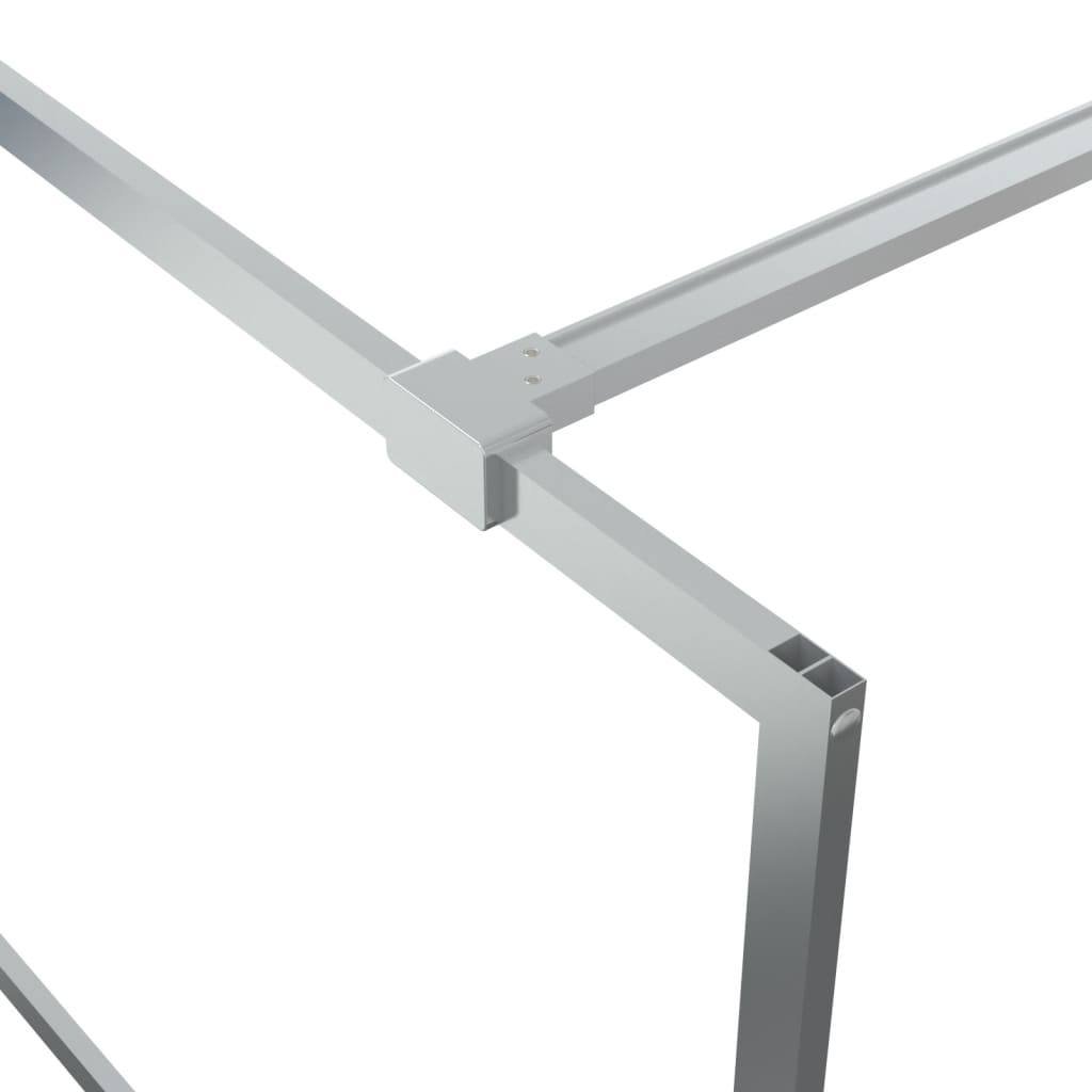 Paravan duș walk-in argintiu 80x195 cm sticlă ESG transparentă GartenMobel Dekor