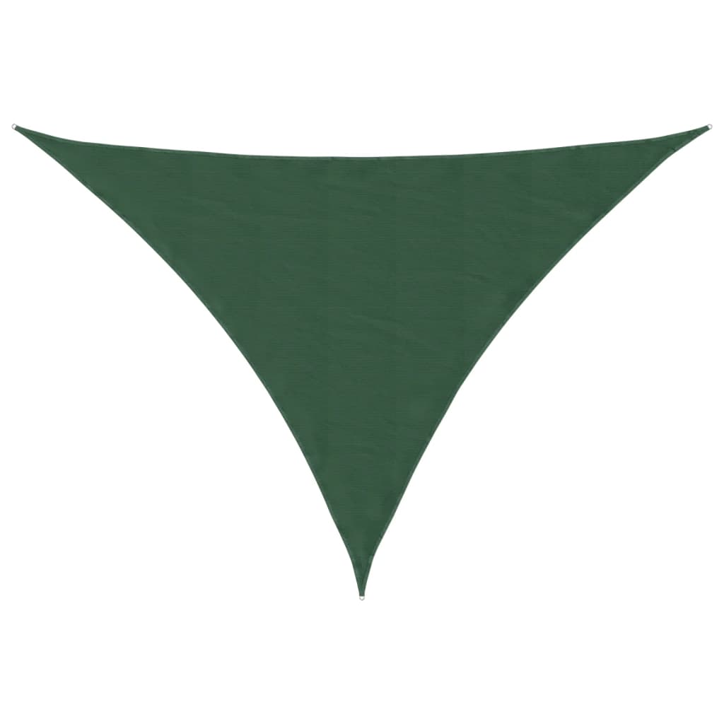 Parasolar, verde, 2,5x2,5x3,5 m, țesătură oxford, triunghiular GartenMobel Dekor