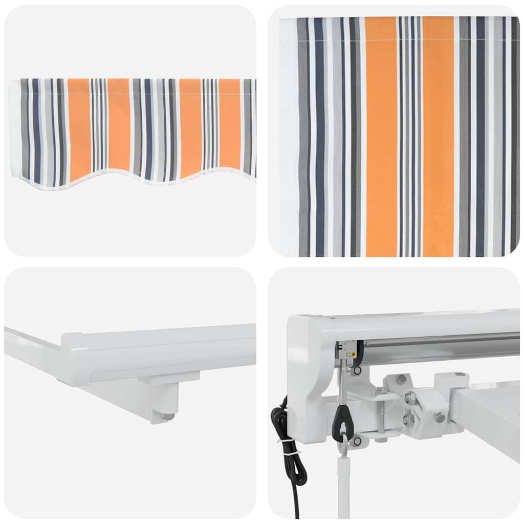 Cortina Retractabilă Dungă Multicolor 350x200 cm țesătură GartenMobel Dekor