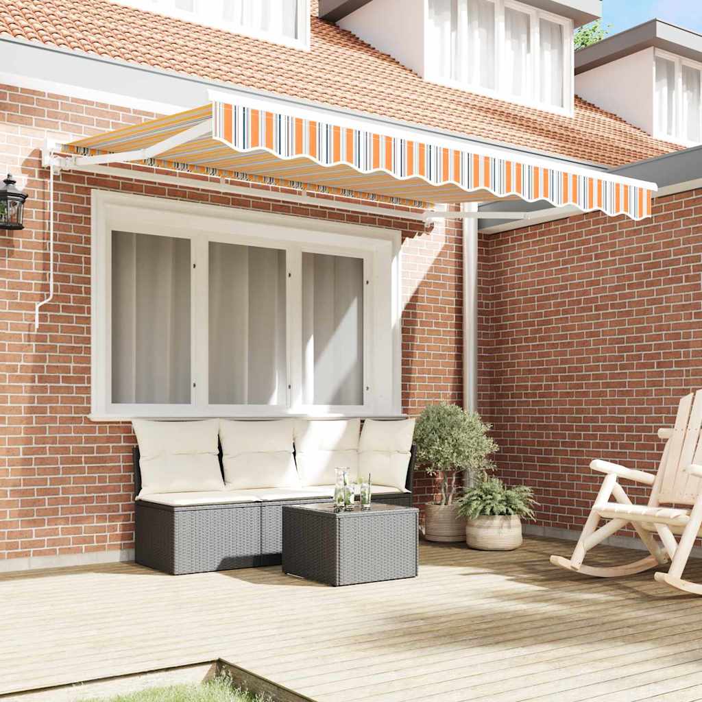 Cortina Retractabilă Dungă Multicolor 350x200 cm țesătură GartenMobel Dekor
