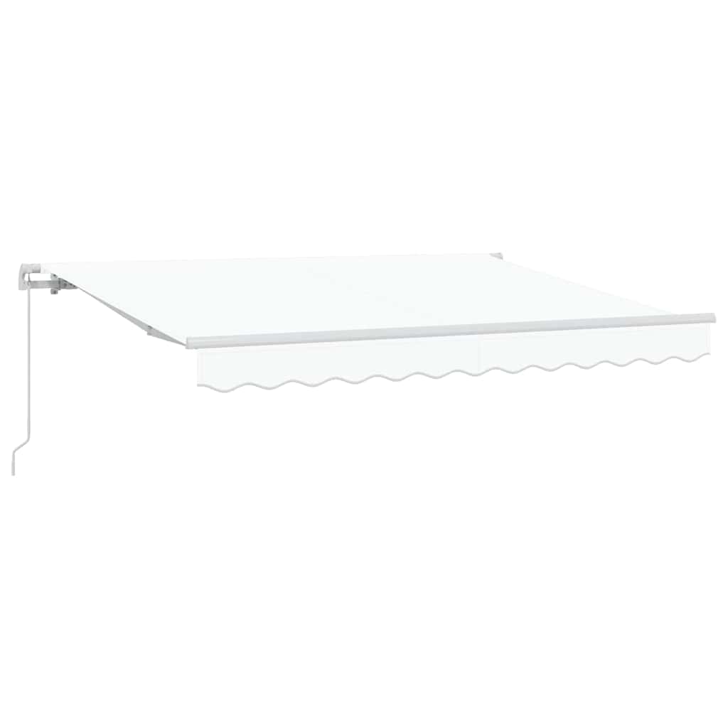 Cortina Retractabilă Alb 350 x 200 cm Poliester și Aluminiu GartenMobel Dekor