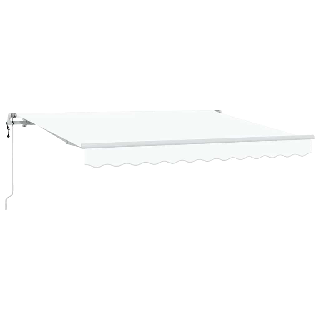 Cortina Retractabilă Alb 350 x 200 cm Poliester și Aluminiu GartenMobel Dekor