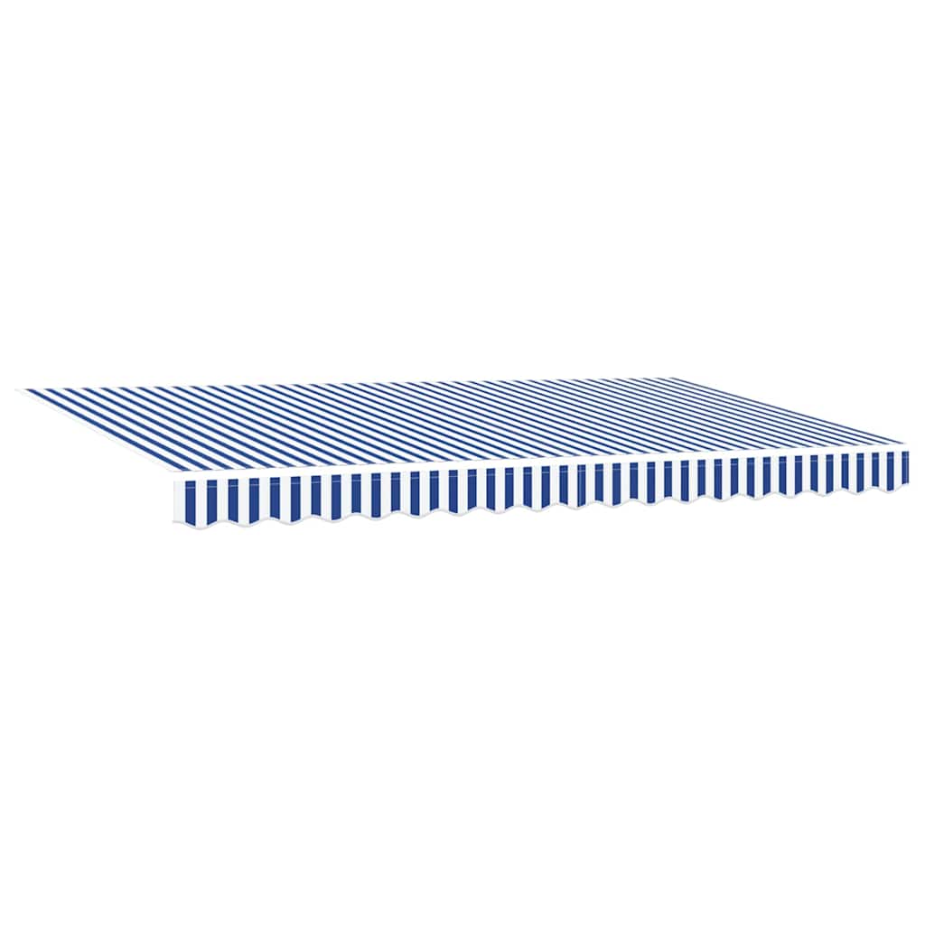 Cortina Retractabilă Albastru și Alb 400x200 cm țesătură GartenMobel Dekor