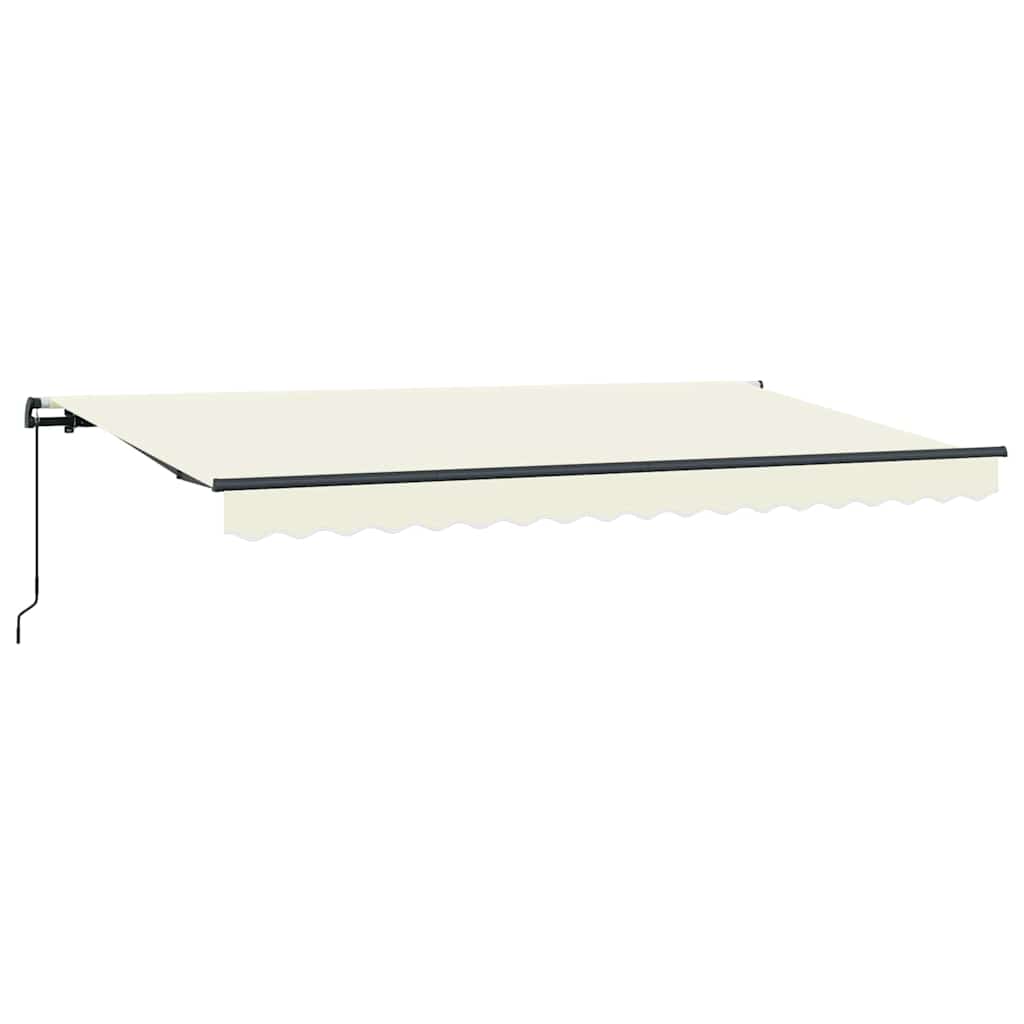 Cortina Retractabilă Crem 400 x 200 cm Poliester și Aluminiu GartenMobel Dekor
