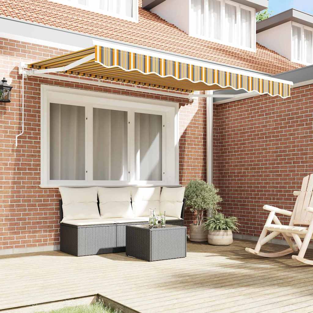 Cortina Retractabilă Dungă Multicolor 350x200 cm țesătură GartenMobel Dekor