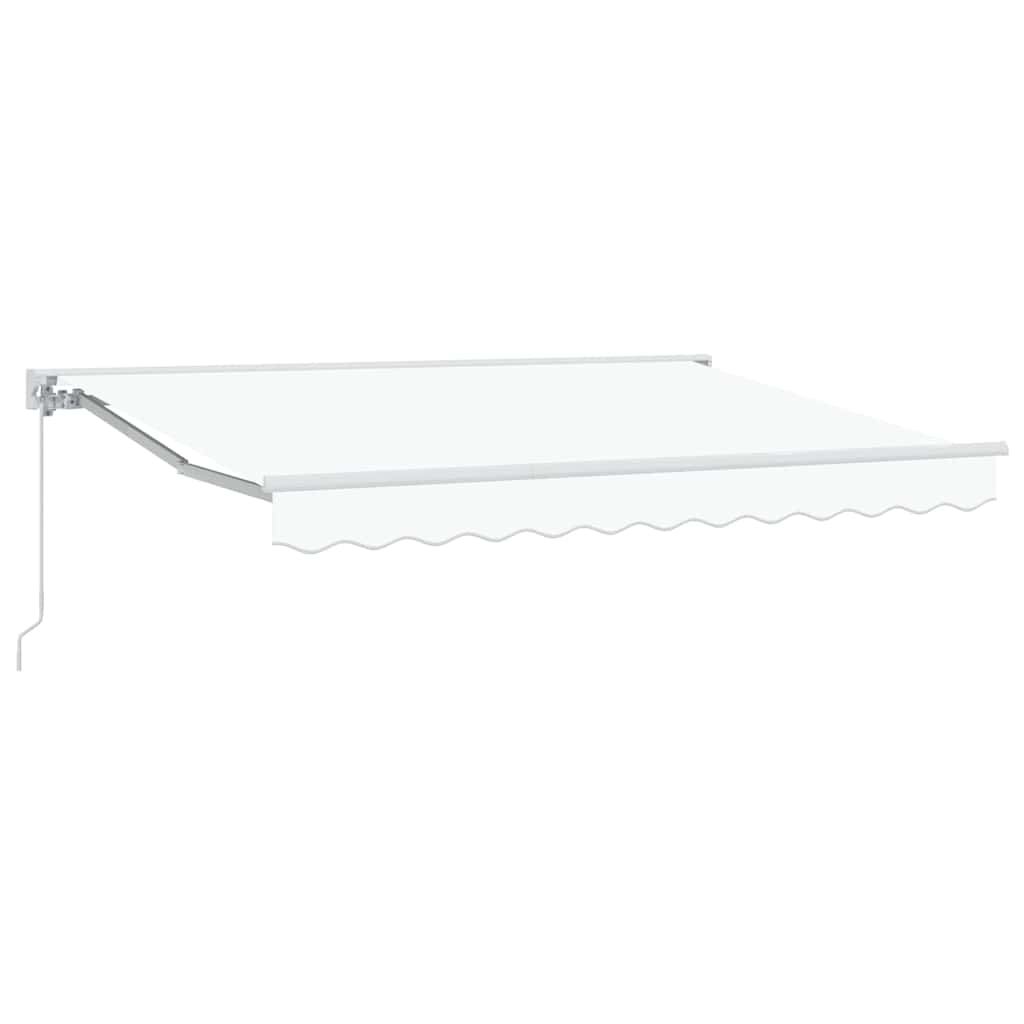 Cortina Retractabilă Manual Alb 350x200 cm țesătură GartenMobel Dekor