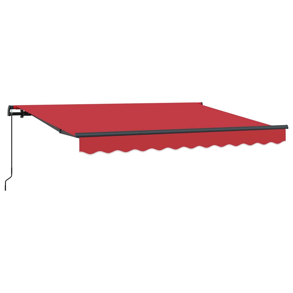 Cortina Retractabilă Roșu 350 x 200 cm Poliester și Aluminiu GartenMobel Dekor