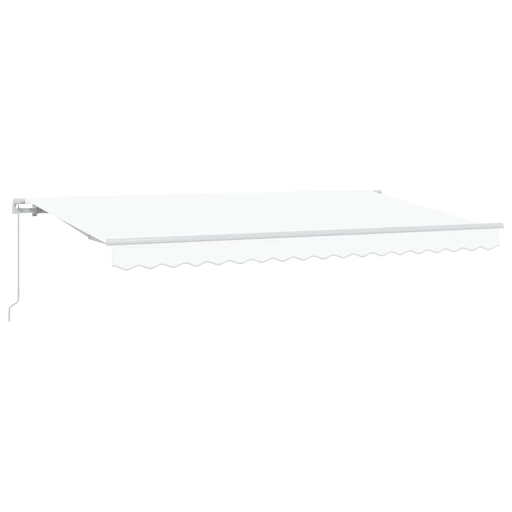 Cortina Retractabilă Alb 400 x 200 cm Poliester și Aluminiu GartenMobel Dekor