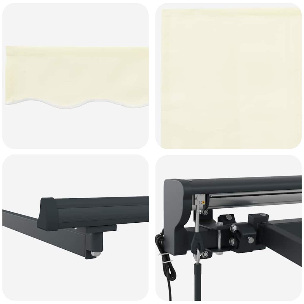 Cortina Retractabilă Crem 300x250 cm țesătură GartenMobel Dekor