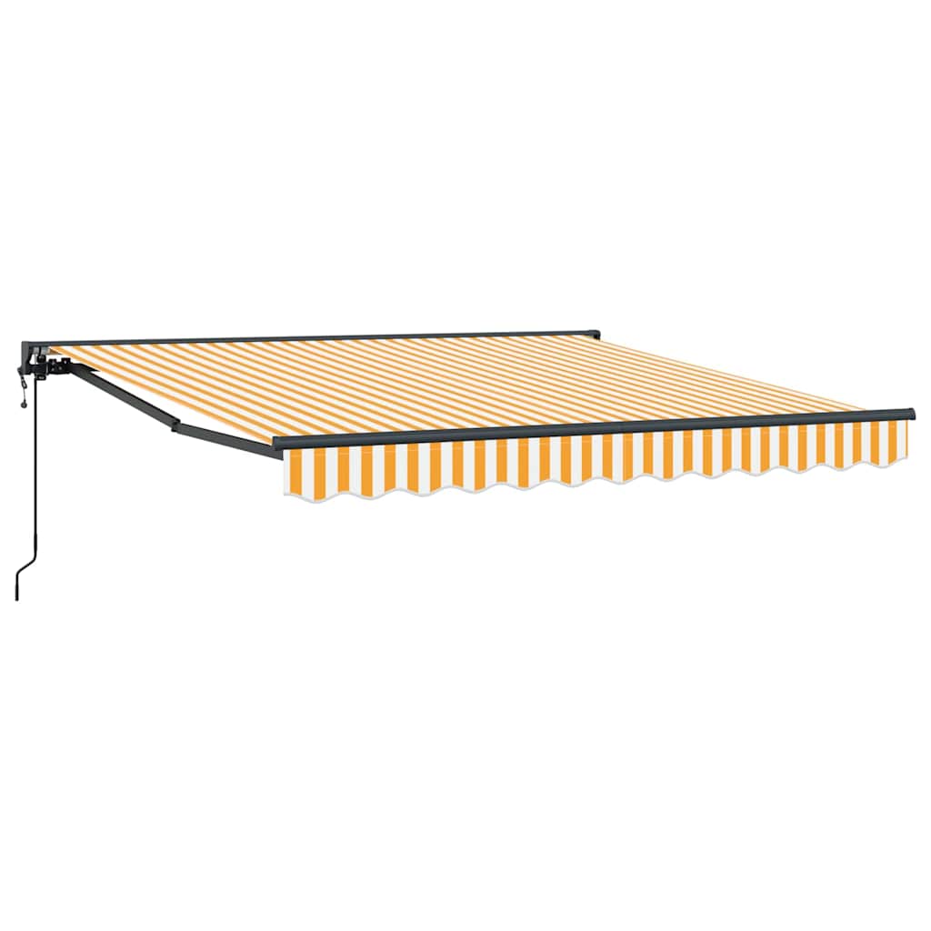 Cortina Retractabilă Galben și alb 300x250 cm țesătură GartenMobel Dekor