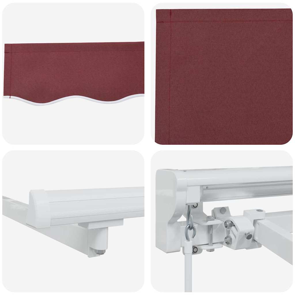 Cortina Retractabilă Manual Burgundy 400x200 cm țesătură GartenMobel Dekor