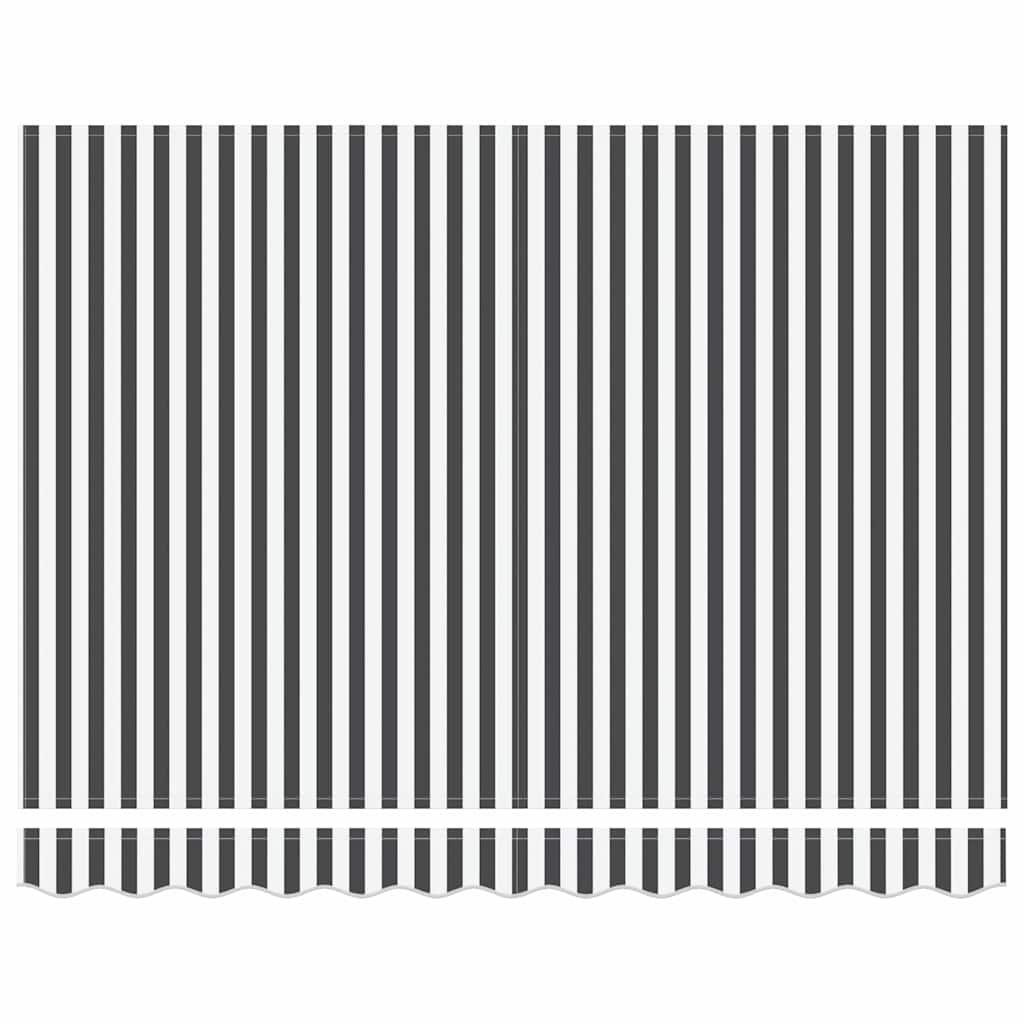 Cortina Retractabilă Antracit și Alb 300x250 cm țesătură GartenMobel Dekor