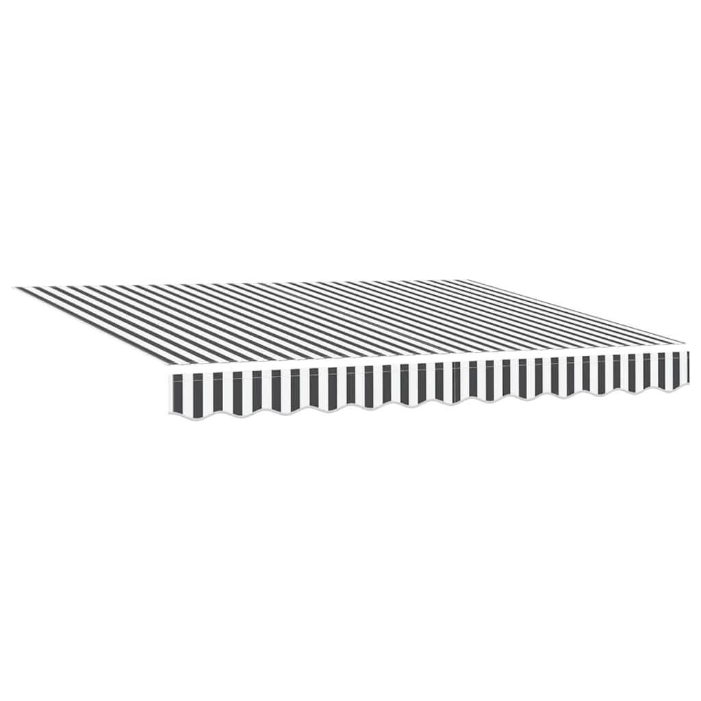 Cortina Retractabilă Antracit și Alb 300x250 cm țesătură GartenMobel Dekor