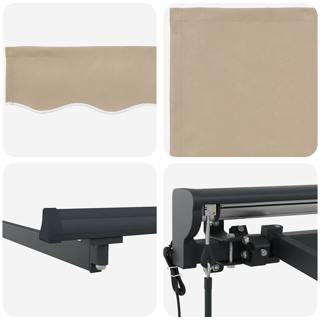 Cortina Retractabilă Bej 300x250 cm țesătură GartenMobel Dekor