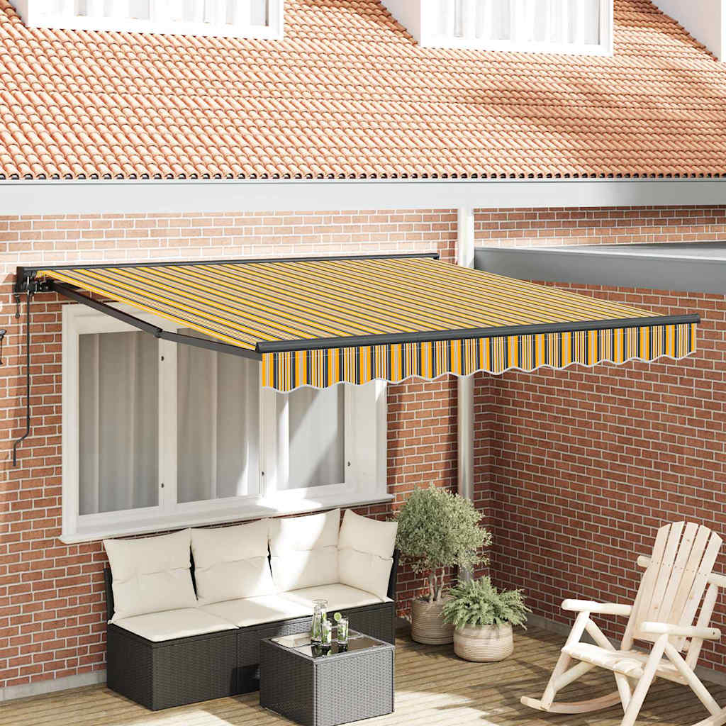 Cortina Retractabilă Dungă Multicolor 350x250 cm țesătură GartenMobel Dekor