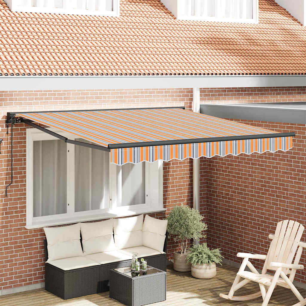 Cortina Retractabilă Dungă Multicolor 350x250 cm țesătură GartenMobel Dekor