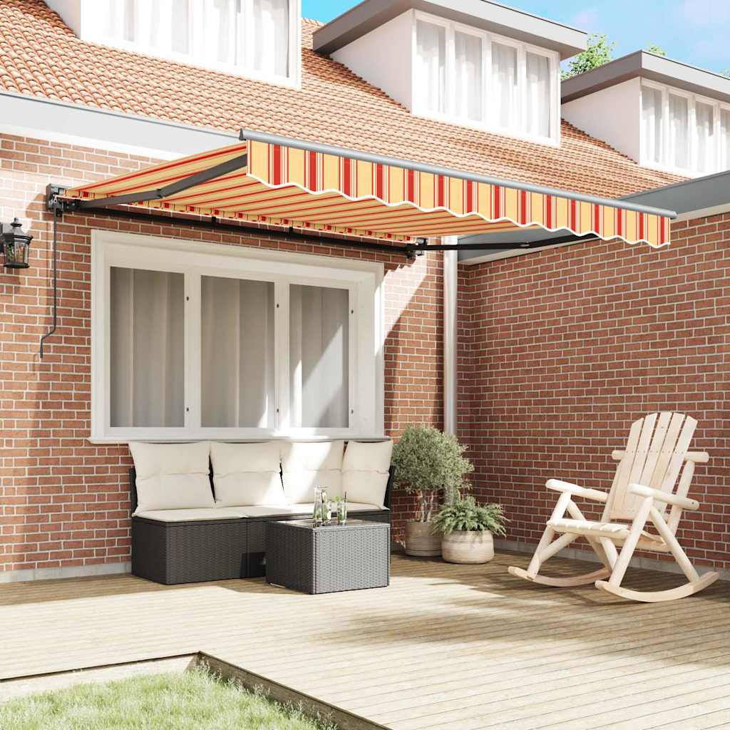 Cortina Retractabilă Galben și portocalie 350x250 cm țesătură GartenMobel Dekor