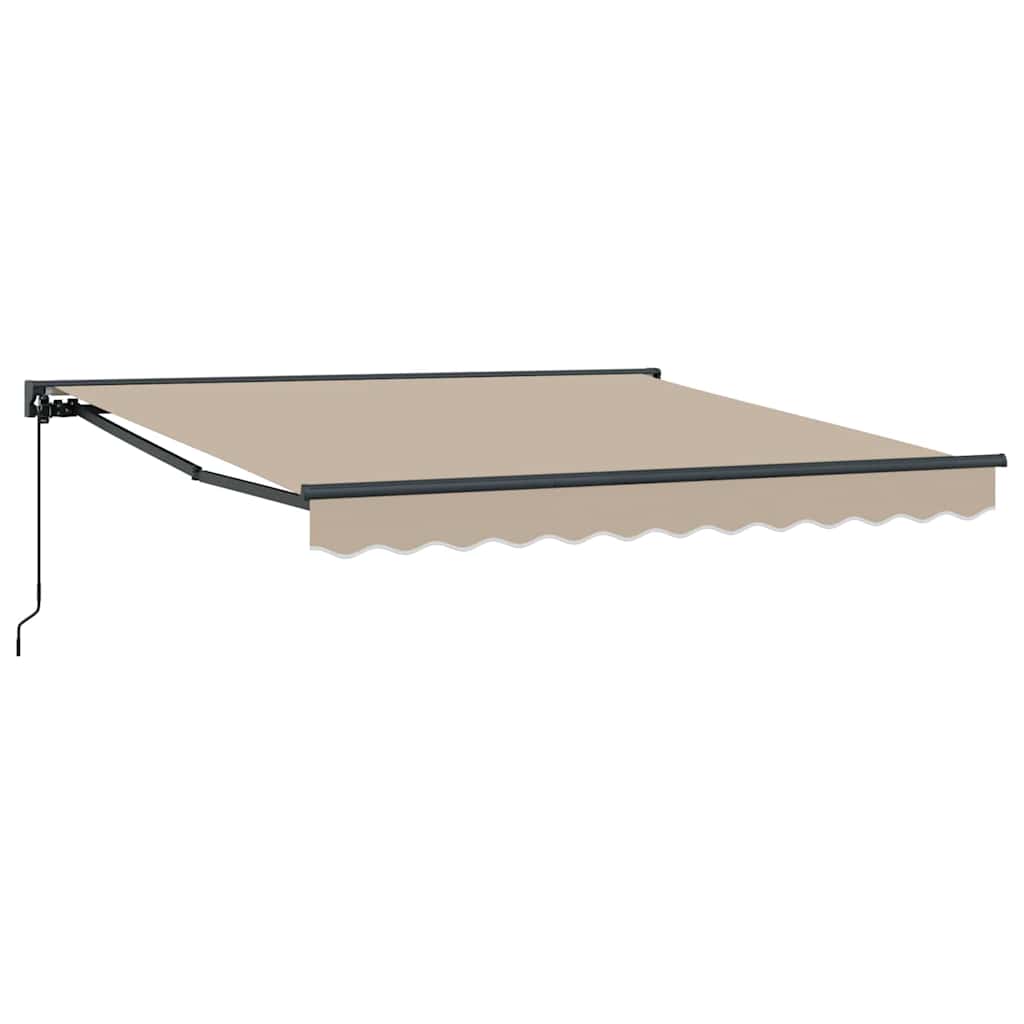 Cortina Retractabilă Manual Bej 350x250 cm țesătură GartenMobel Dekor