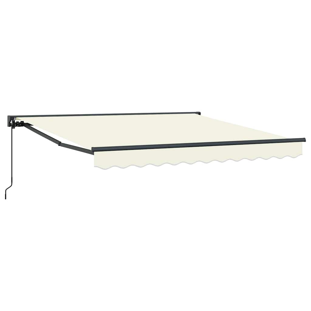 Cortina Retractabilă Manual Crem 350x250 cm țesătură GartenMobel Dekor
