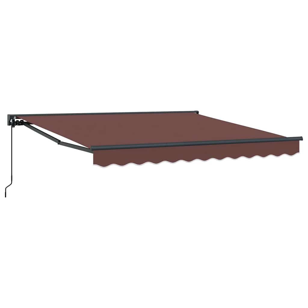 Cortina Retractabilă Manual Maro 350x250 cm țesătură GartenMobel Dekor