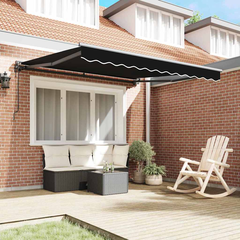Cortina Retractabilă Negru 300x250 cm țesătură GartenMobel Dekor