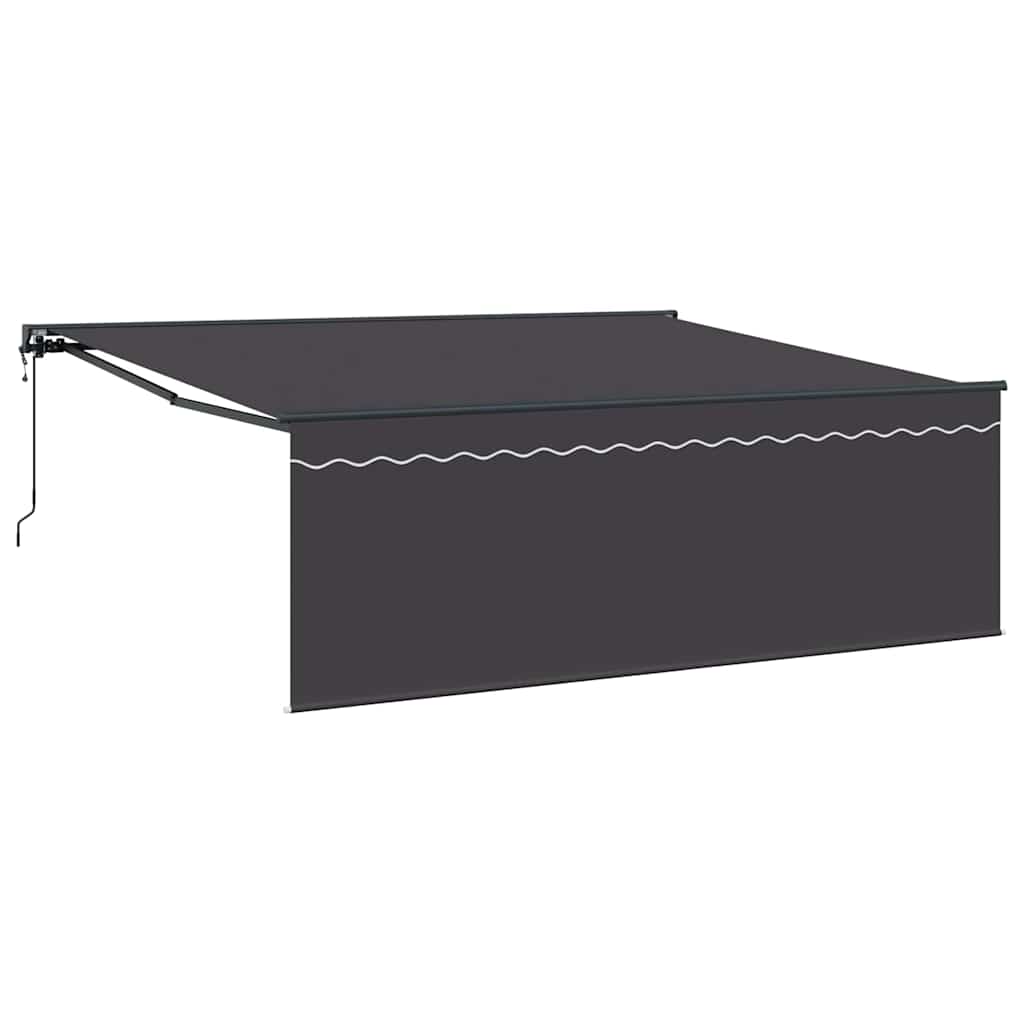 Cortina Retractabilă Portocalie și albă 350x250 cm țesătură GartenMobel Dekor