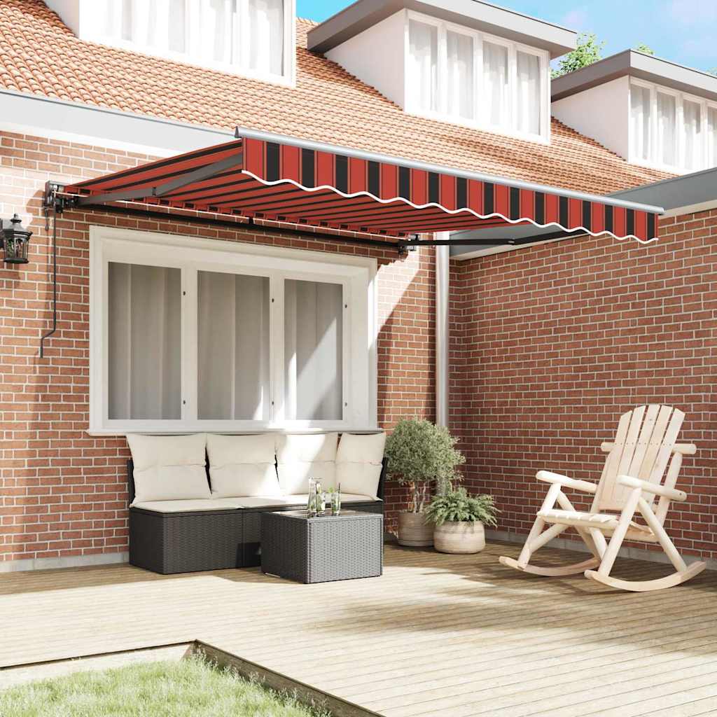 Cortina Retractabilă Portocalie și maro 350x250 cm țesătură GartenMobel Dekor