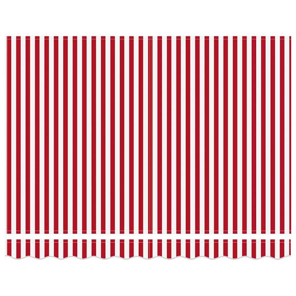 Cortina Retractabilă Stripe Roșu și Alb 350x250 cm țesătură GartenMobel Dekor