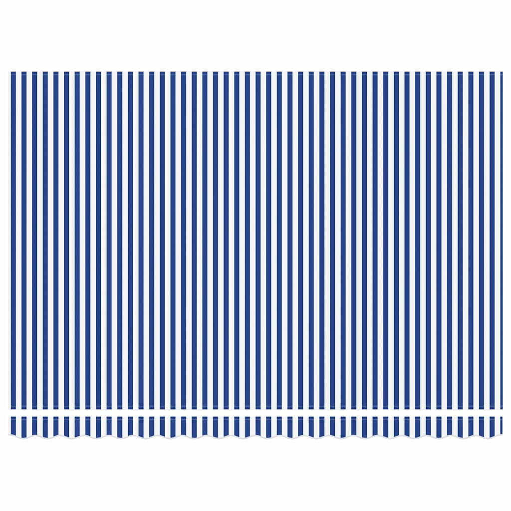 Cortina Retractabilă Albastru și Alb 450x300 cm țesătură GartenMobel Dekor