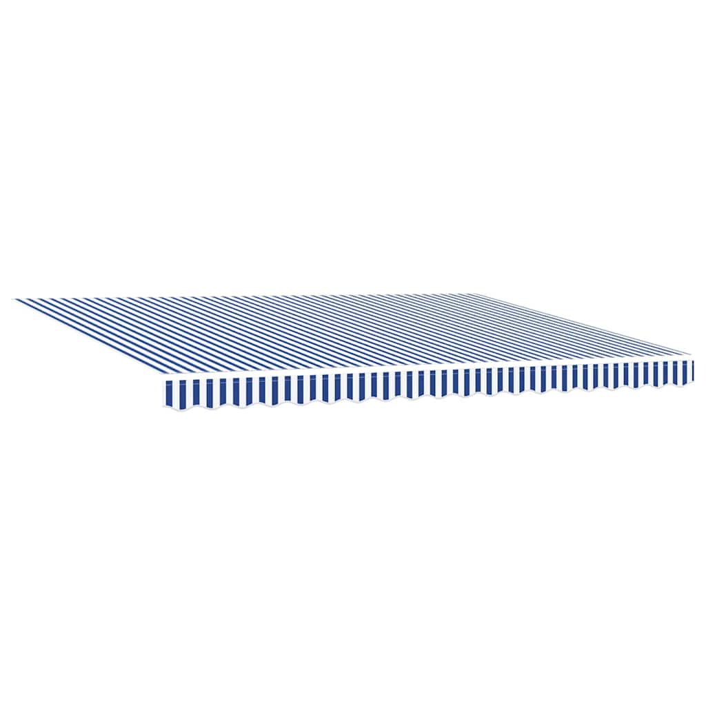 Cortina Retractabilă Albastru și Alb 450x300 cm țesătură GartenMobel Dekor