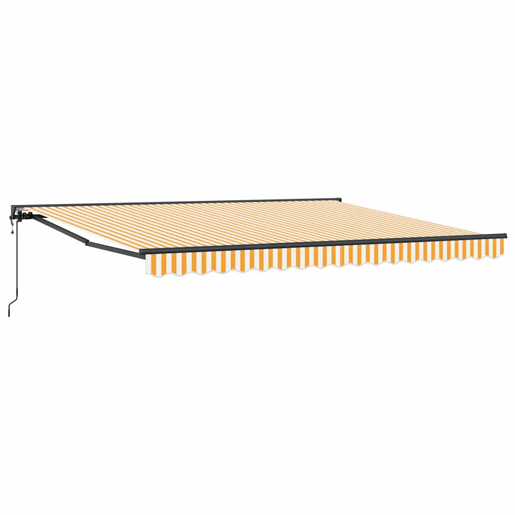Cortina Retractabilă Galben și alb 400x300 cm țesătură GartenMobel Dekor