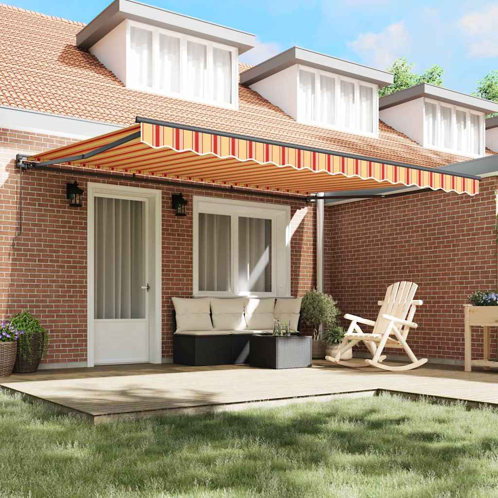 Cortina Retractabilă Galben și portocalie 450x300 cm țesătură GartenMobel Dekor