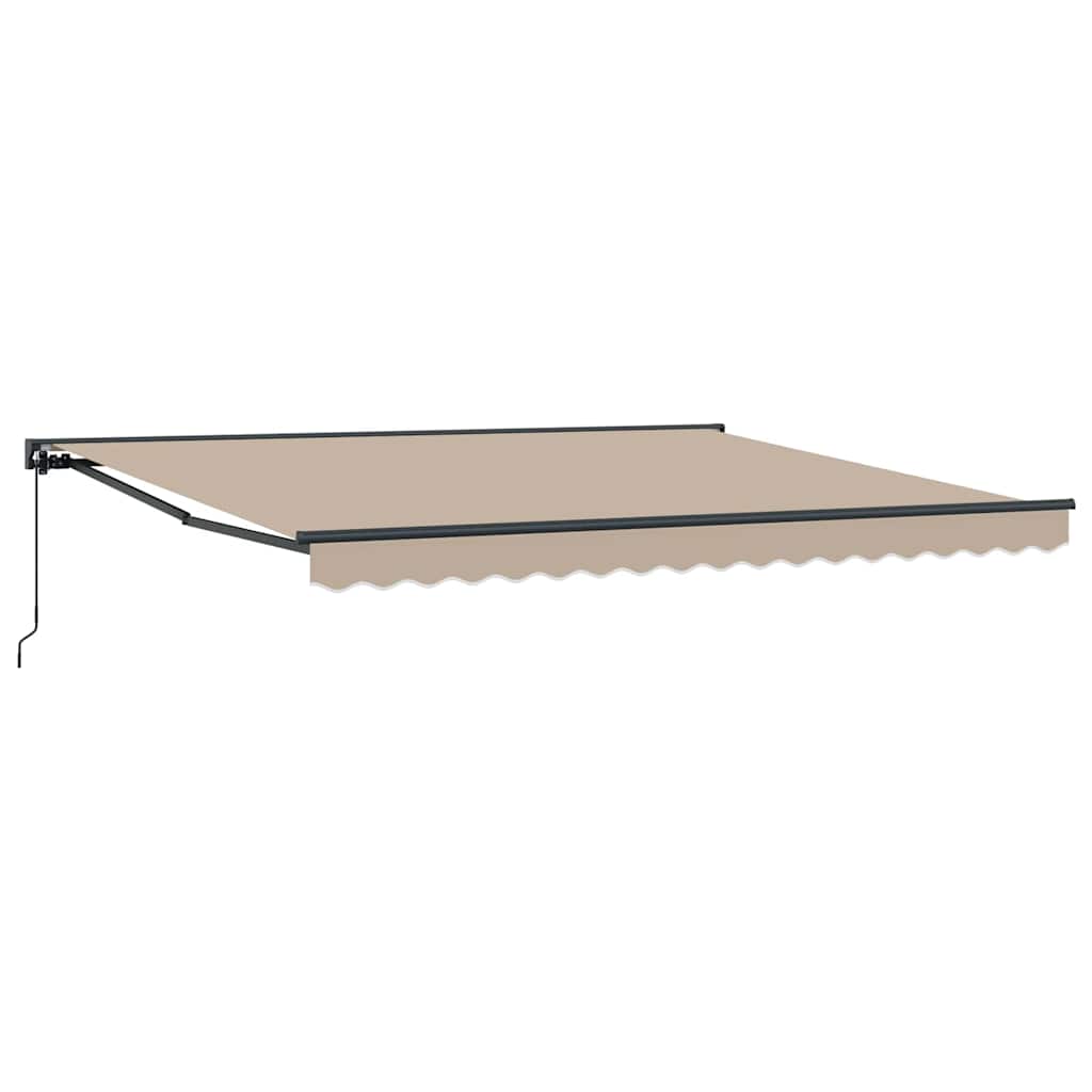 Cortina Retractabilă Manual Bej 400x300 cm țesătură GartenMobel Dekor