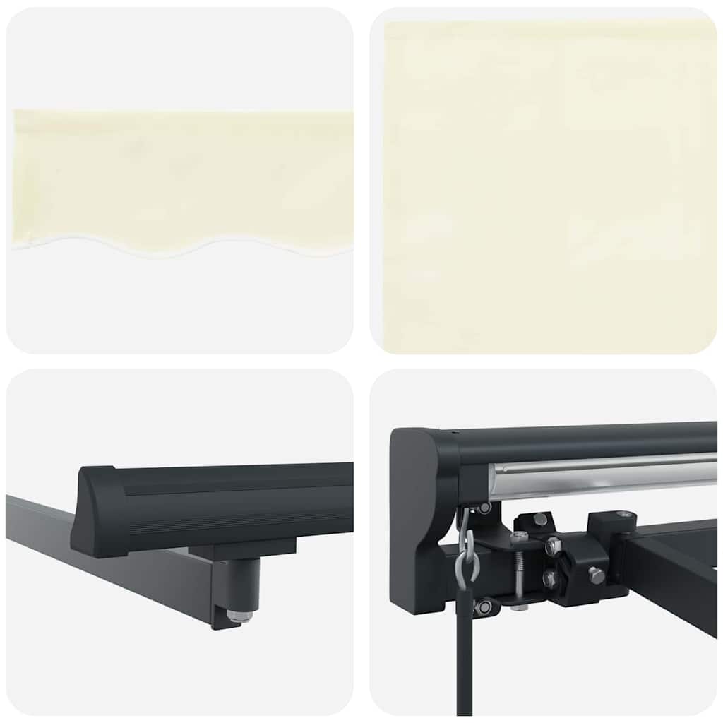 Cortina Retractabilă Manual Crem 400x300 cm țesătură GartenMobel Dekor