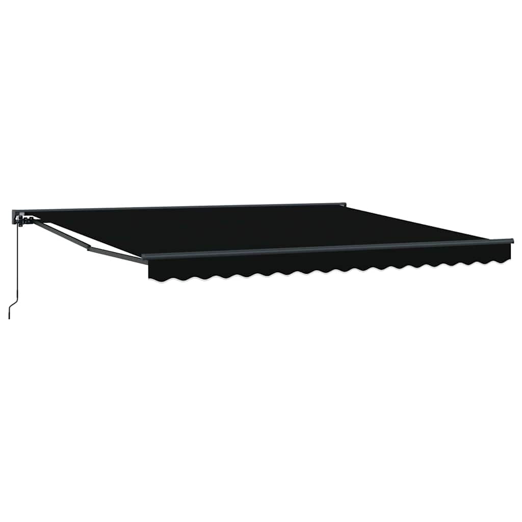 Cortina Retractabilă Manual Negru 400x300 cm țesătură GartenMobel Dekor
