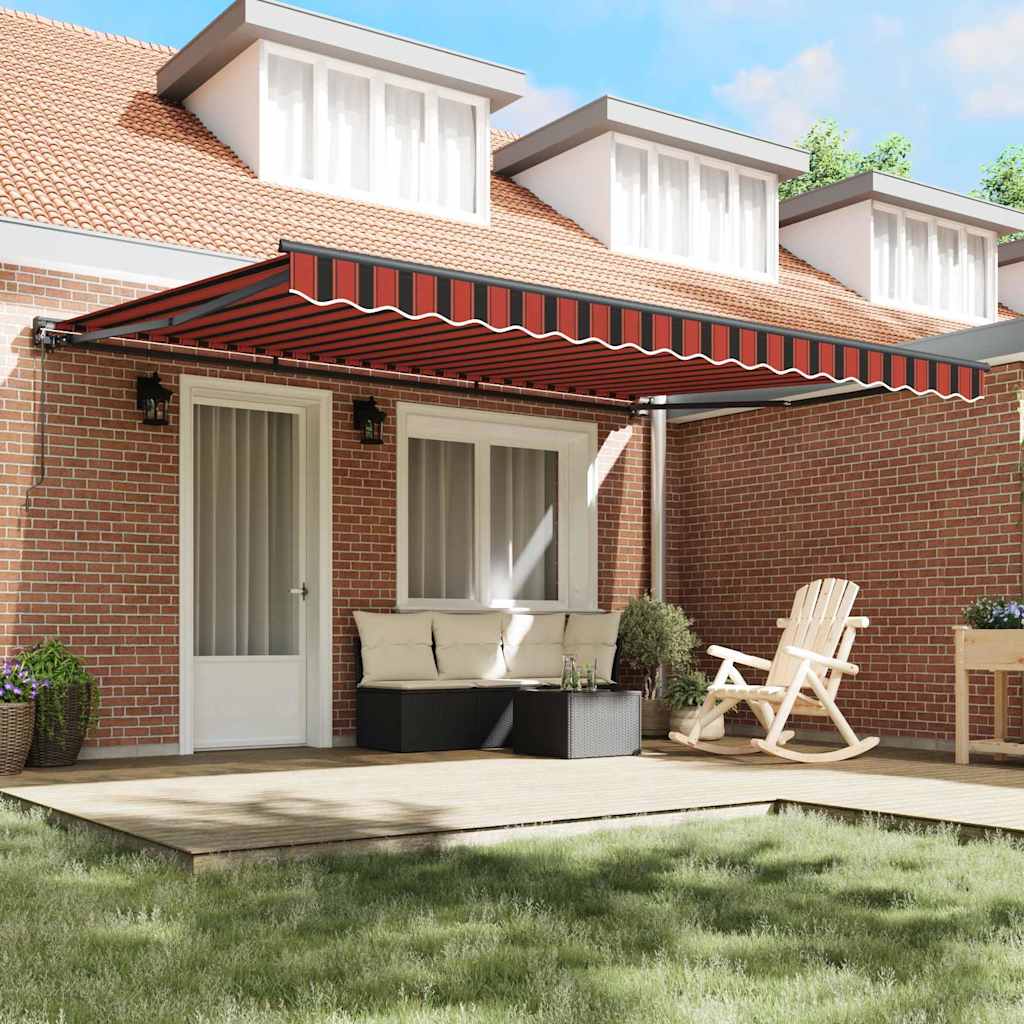 Cortina Retractabilă Portocalie și maro 450x300 cm țesătură GartenMobel Dekor