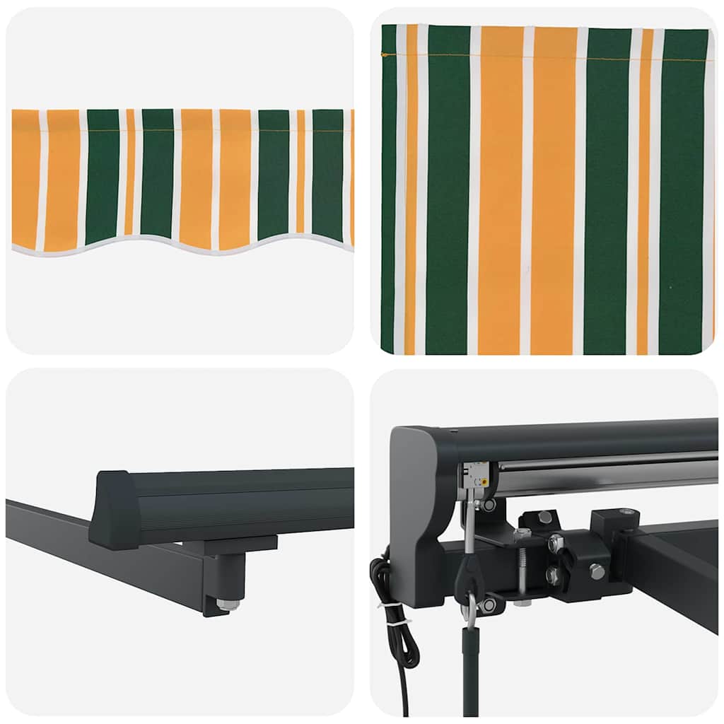 Cortina Retractabilă Verde și galben 350x250 cm țesătură GartenMobel Dekor