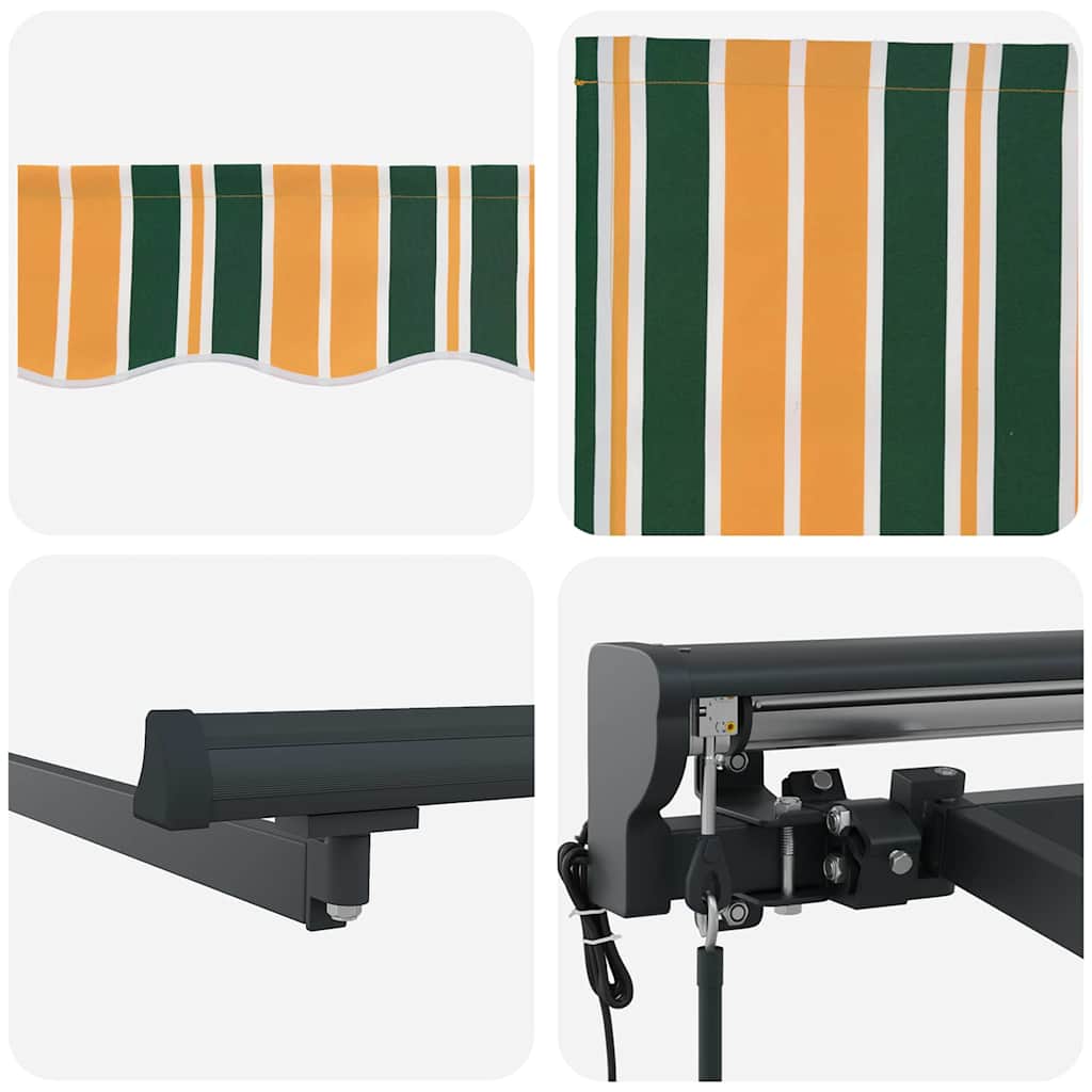 Cortina Retractabilă Verde și galben 400x300 cm țesătură GartenMobel Dekor