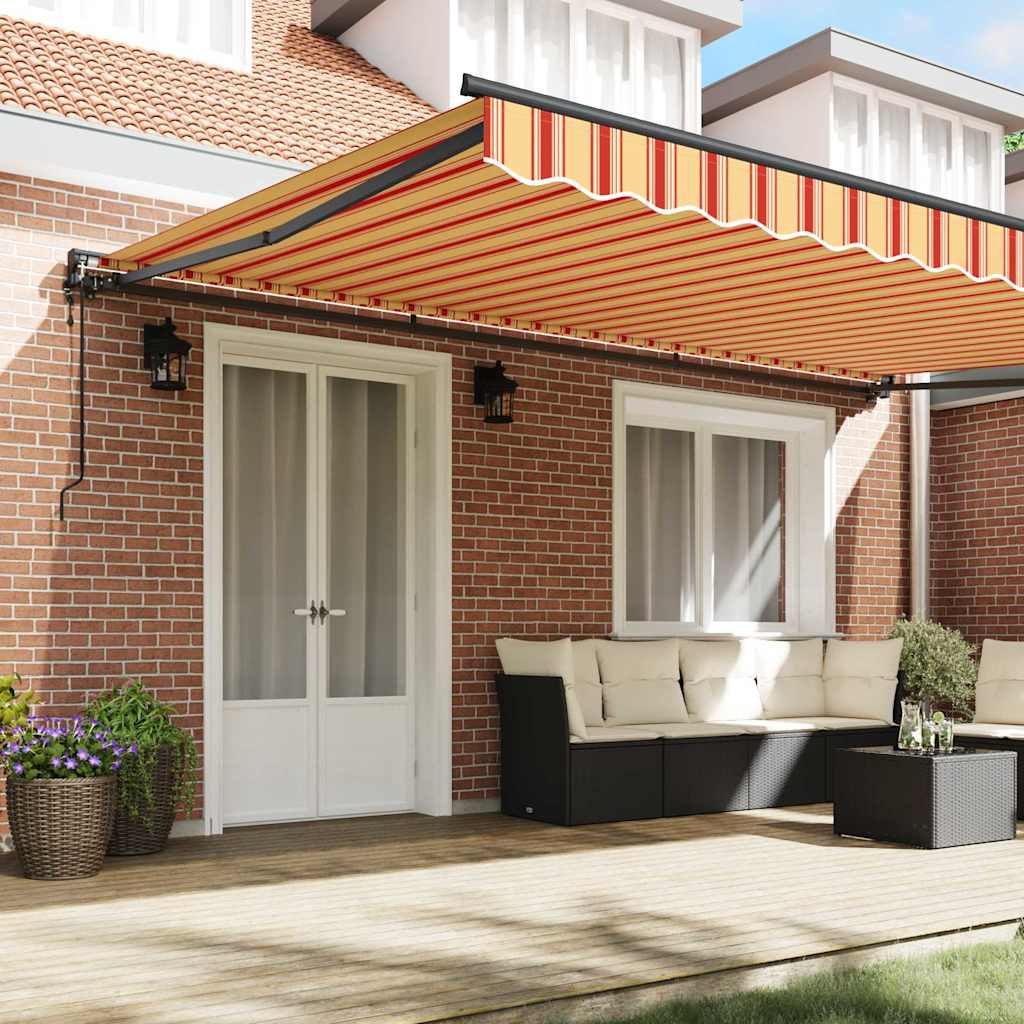 Cortina Retractabilă Galben și portocalie 500x300 cm țesătură GartenMobel Dekor