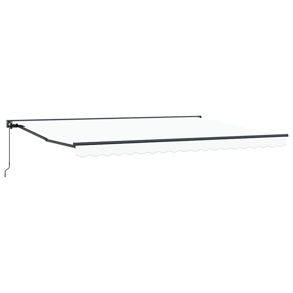 Cortina Retractabilă Manual Alb 450x300 cm țesătură GartenMobel Dekor