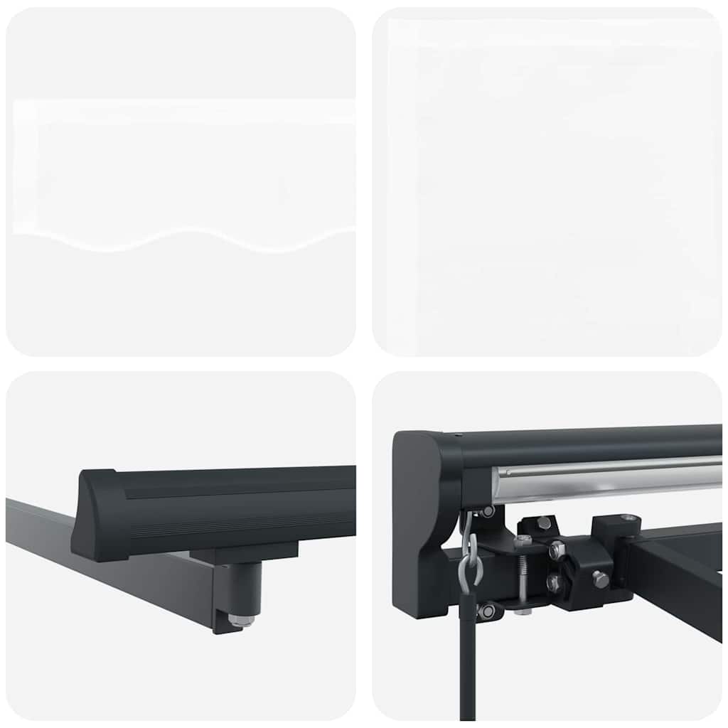 Cortina Retractabilă Manual Alb 500x300 cm țesătură GartenMobel Dekor