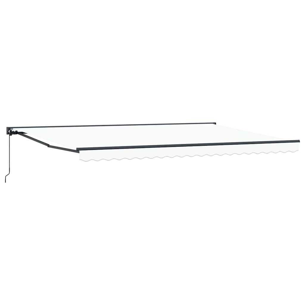 Cortina Retractabilă Manual Alb 500x300 cm țesătură GartenMobel Dekor